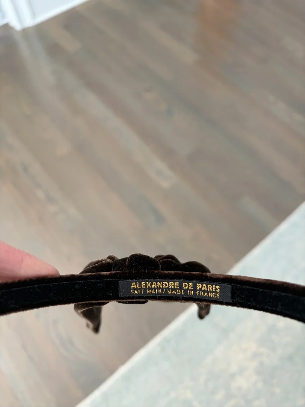 Velvet Knot Headband - Black